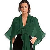 Eychei Chiffon Scarf,Soft Breathable Chiffon Shawls and Wraps,Silky Women's Hijab for Evening Dresses Wedding Bridal Scarves