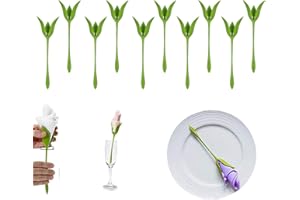 Set of 10/20/30 Flower Napkin Holders, Handcraft Flower Tulip & Bloom Napkin Holder Set for Elegant Table Decor for Romantic 