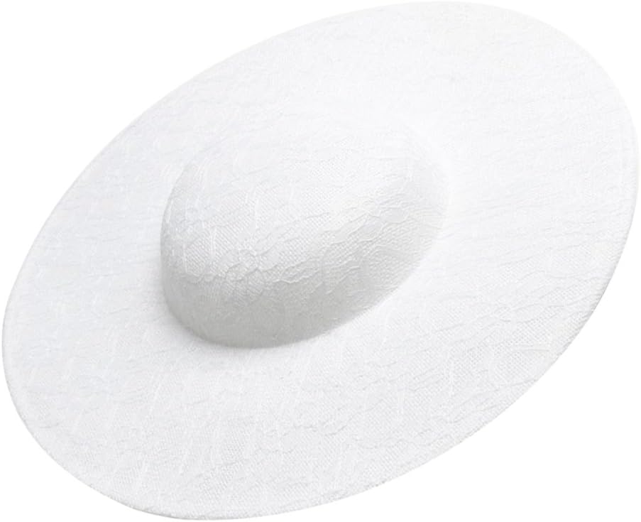 Dovewill Vintage Sinamay Lace Fascinators Hat Base Headband for Womens Millinery Hat Making