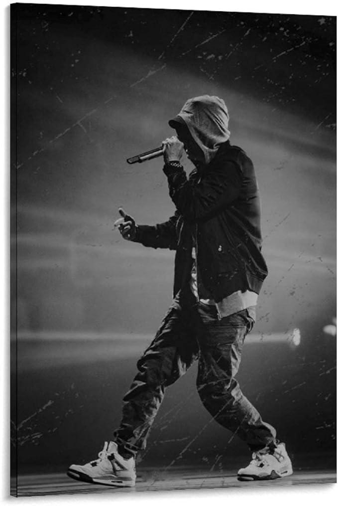 wangzhe Eminem Concert Canvas Art Poster and Wall Art Picture Print