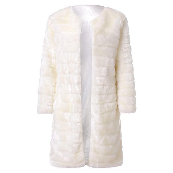 JMETRIC Damen Winter Classic Comfort Plüsch aus Reiner Plüschjacke