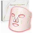 BETNEP Red Light Therapy for Face,3 Modes LED Face Mask Light Therapy,Near-Infrared 850 Red Light Therapy Mask(NIR),Portable,Rechargeable and Remote