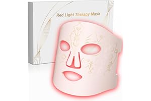 BETNEP Red Light Therapy for Face, LED Face Mask Light Therapy,Near-Infrared 850 Red Light Therapy Mask(NIR),Portable,Rechargeable and Remote