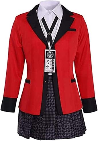 Amazon Com Lianhua Cos Kakegurui Cosplay Anime Kakegurui Twin Yomoduki Runa Uniform Grils Cosplay Costumes School Uniform Clothing