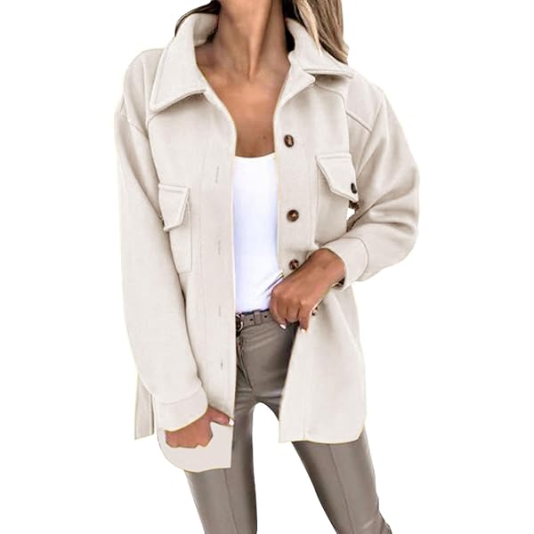 Amazon.com: POLKJ Women Long Sleeve Button Down Single