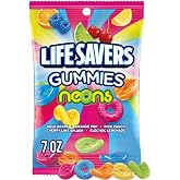 LIFE SAVERS Neons Gummy Candy, 7 oz Bag