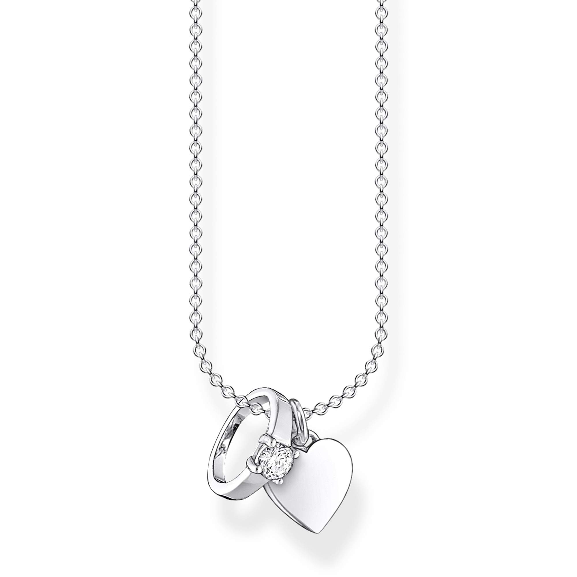 Thomas Sabo Women Necklace ring with heart 925 Sterling Silver KE2064-051-14