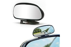 Yuentoen Blind Spot Mirror,360° Rotating Wide Angle Car Mirror, HD Glass, Adjustable Automotive Side View Mirror for Cars, SU