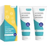 Dimora 2 Packs 6oz Hydrogel First Aid Ointment, Burn Injury Soothing Gel, Skin Repair Cream for Emergency Burn, Postoperative Incisions, Bruises, Debridement Wound Care