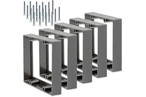 Mint Bucket Brands 3/4" Double Gang Receptacle Outlet Box Extenders, UL Listed - 6-32 x 1.25 Screws, Electrical Outlet Extender for Electrical Box & Electrical Outlet Switches (5 Pack) (Black/Gray)