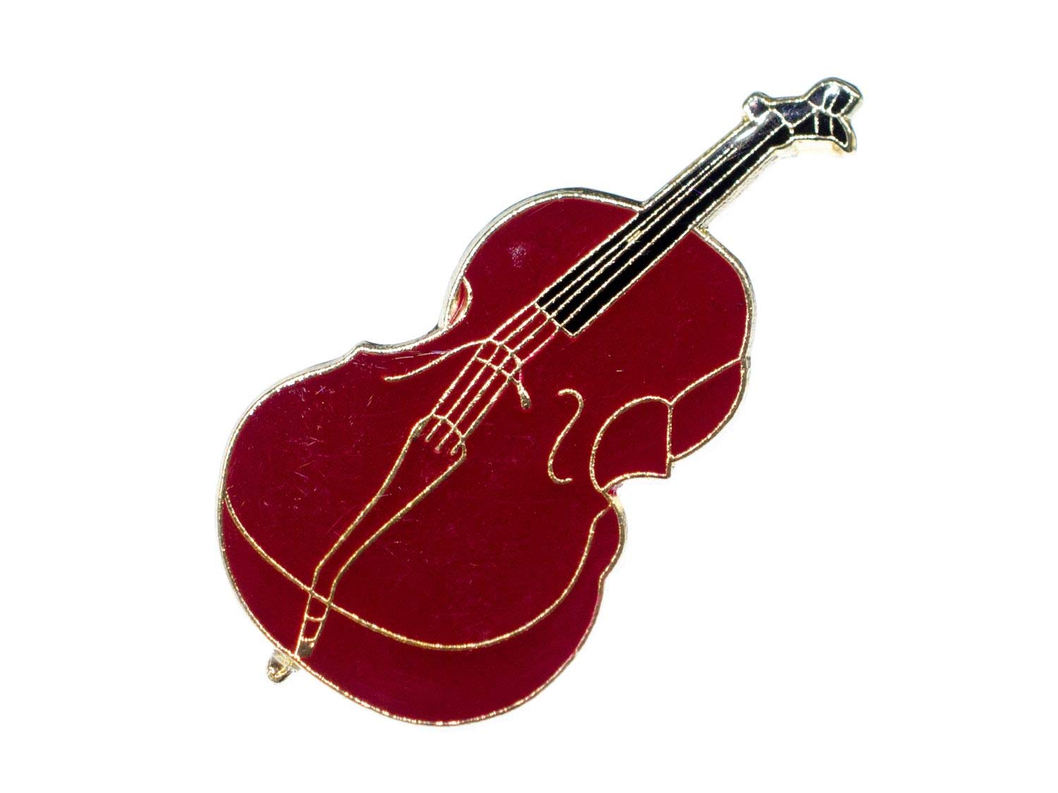 Cello Miniblings Pin Badge Button Music Musician Instrument Violin Brown Mini