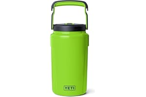 YETI Half Gallon Insulated Straw Cap Water Jug – Leakproof, Lightweight Sports Bottle with Fence Hook Handle – Keeps Drinks I