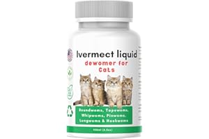 ABCTEC lvermect Liquid for Cat, Dewomax for Kitten Gut Health, Broad Spectrum Promotes Immune & Digestive Support - 3.5oz, 100ml