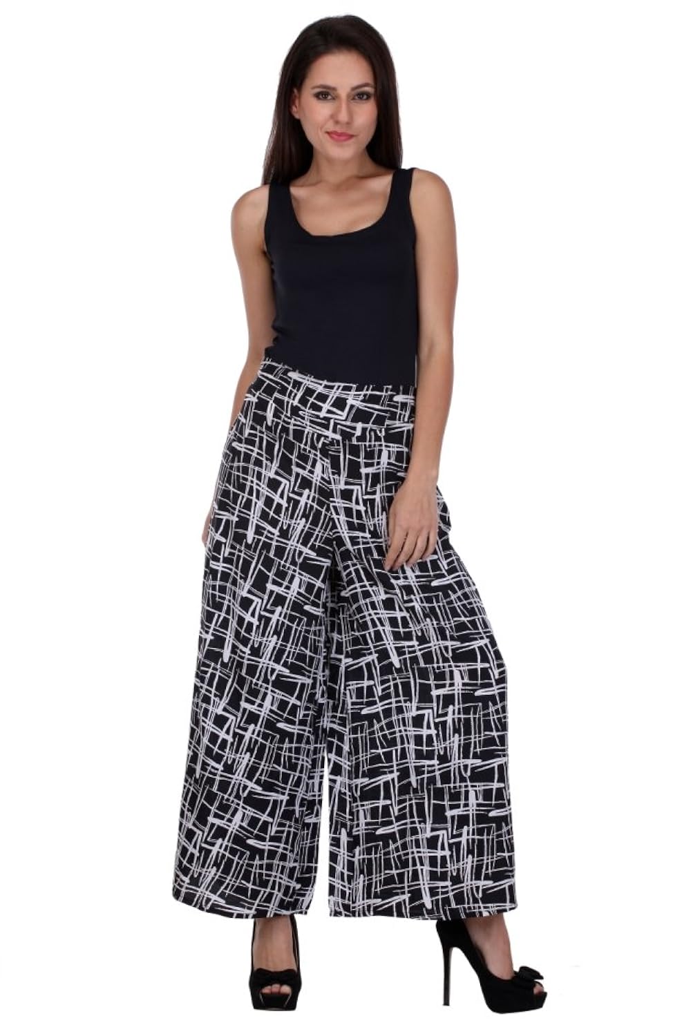 deewa red printed palazzo