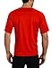Kanu Surf Men's Standard Short Sleeve UPF 50 Swim Rash Guard Sun Shirt (Regular & Extended Sizes), Red, X-Large