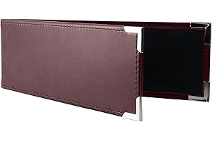 Premium 1UP Business Cheque Binder, Landscape Three-Ring Binder, (Burgundy)