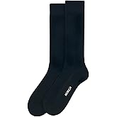 NoRch Everyday Essential Crew Knit Socks Black (US Women Size 6-10), Breathable & Lightweight & Durable | Ideal for Casual Wear