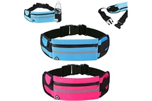 Anti-Theft Invisible Waist Bag, Lightweight Waterproof Running Belt with Hidden Pockets, Slim Travel Money Belt Waist Pack fo