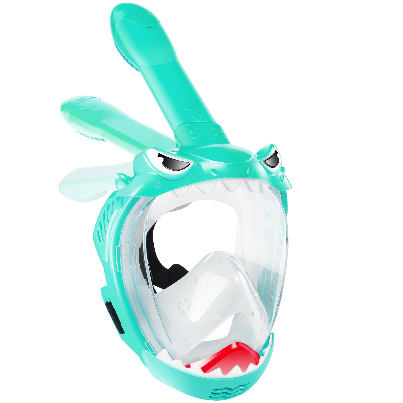 Photo 1 of *USED*
Zipoute Snorkel Full Face Snorkel Mask for Kids, Kids Snorkeling Set 180 Degree Panoramic View, Safe Anti-Leak Anti-Fog, Foldable Dry Top Snorkeling Gear for Kids Adult