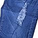 VICVIK Women Knee Skinny Denim Distressed Fashion Ripped Boyfriend Jeans (L)
