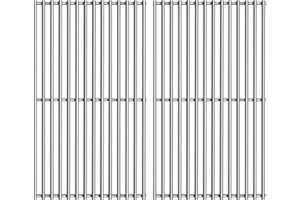 Votenli S5102B (2-Pack) 17" Stainless Steel Cooking Grid Grates for Grill Chef BM616, GC610, GC616, GC716, GC816 Grill Master 720-0670E, 720-0737 Grill