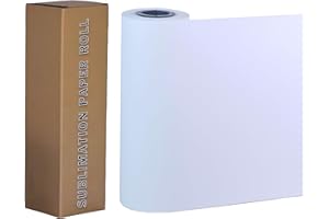 BLEIDRUCK 120gsm Sublimation Paper Roll 13 Inch x 160 Feet Fast Dry Heat Sublimation Transfer Paper 2" Core Compatible with Inkjet Printer