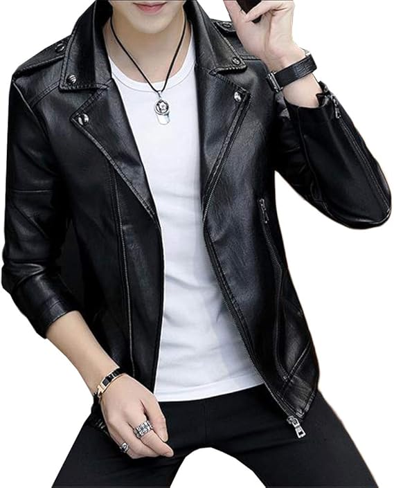 Amazon リングルー レザージャケット メンズ 秋冬 ライダースジャケット フェイクレザー アウター カジュアル コート 長袖 大きいサイズ おしゃれ カジュアルジャケット バイクジャケット Pu 春 秋 冬 おしゃれ 革ジャケット コート ジャケット 通販