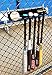 IRON AMERICAN Alpha Series Baseball/Softball Bat Rack Storage Holder for Wall Hanging Bat Hanger - Holds 7 Bats and Hangs on Fence Heavy Duty Steel Dugout Fence Display (Hardware Included)