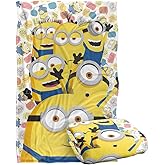 Minions Blanket, 36"x58" Waving Silky Touch Super Soft Throw Blanket