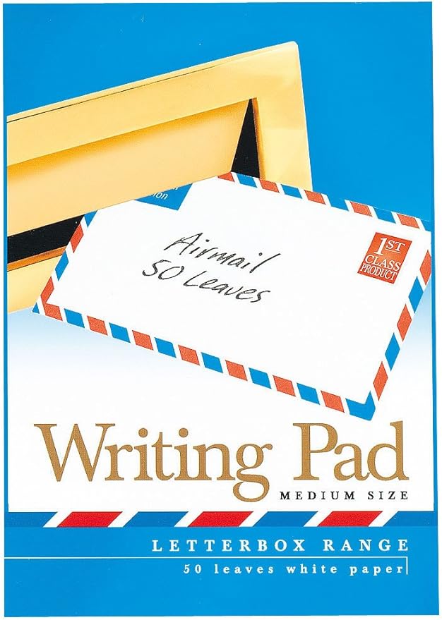 Letterbox Airmail Medium White Writing Pad Amazon.co.uk Office Products