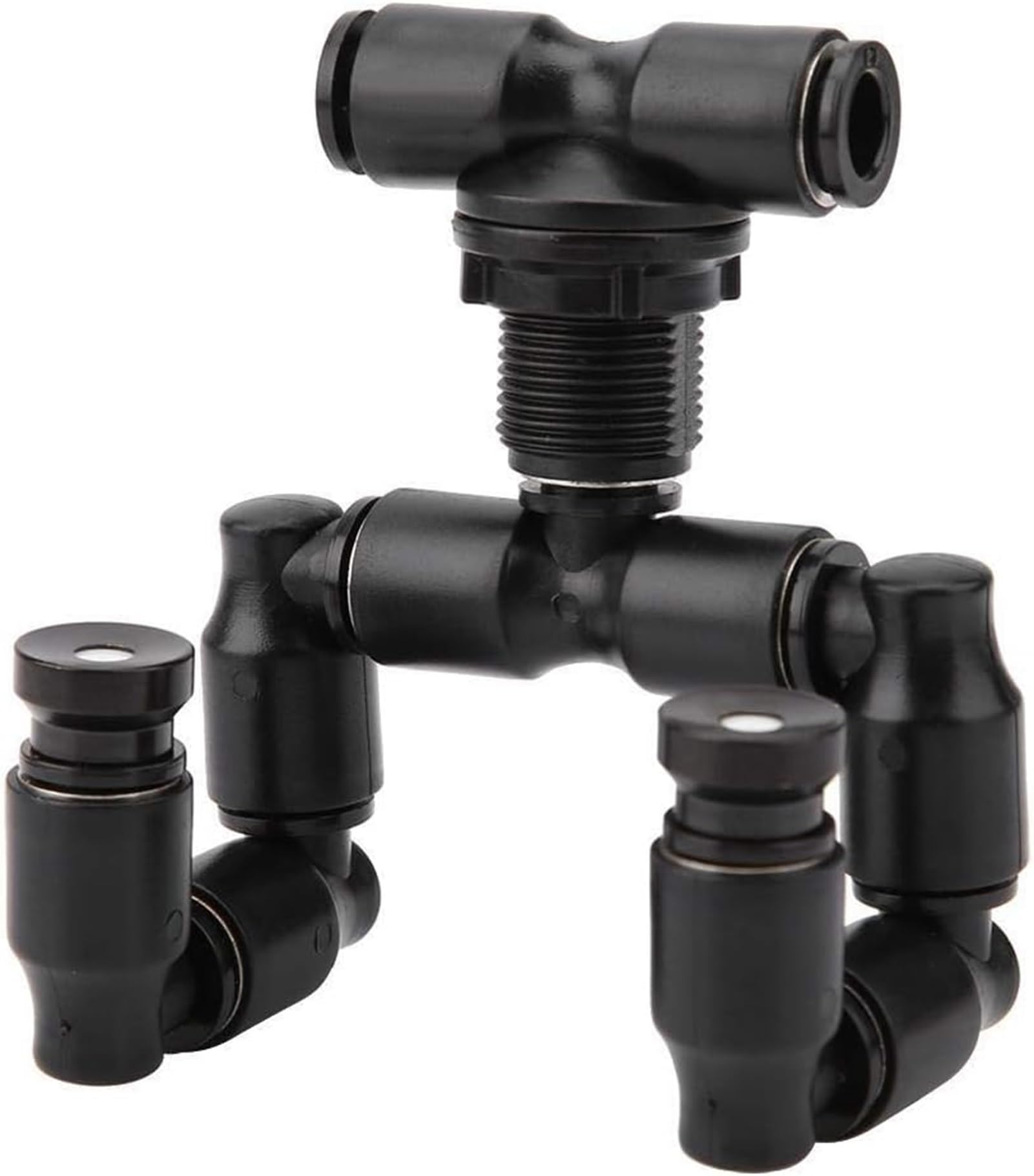 Reptiles Fogger Mist Sprinkler, 360° Adjustable Aquarium Fogger Aquarium Cooling System for Rainforest Tank, Connect 1/4'' Tub