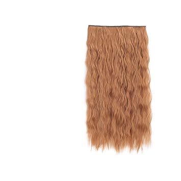 Amazon Com 5 Clips Synthetic Hair Long Straight Blonde Clip In