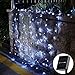 LETTON Solar String Lights Waterproof Outdoor 200 LED 72FT 8-in-1 Mode for Home Christmas-White