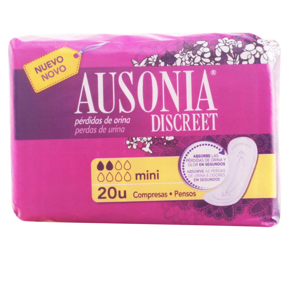 Ausonia Discreet Mini Bladder Weakness Pads – 20 Units
