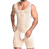 NonEcho Men Shapewear Tummy Control Full Body Shaper Slimming Bodysuit Plus Size