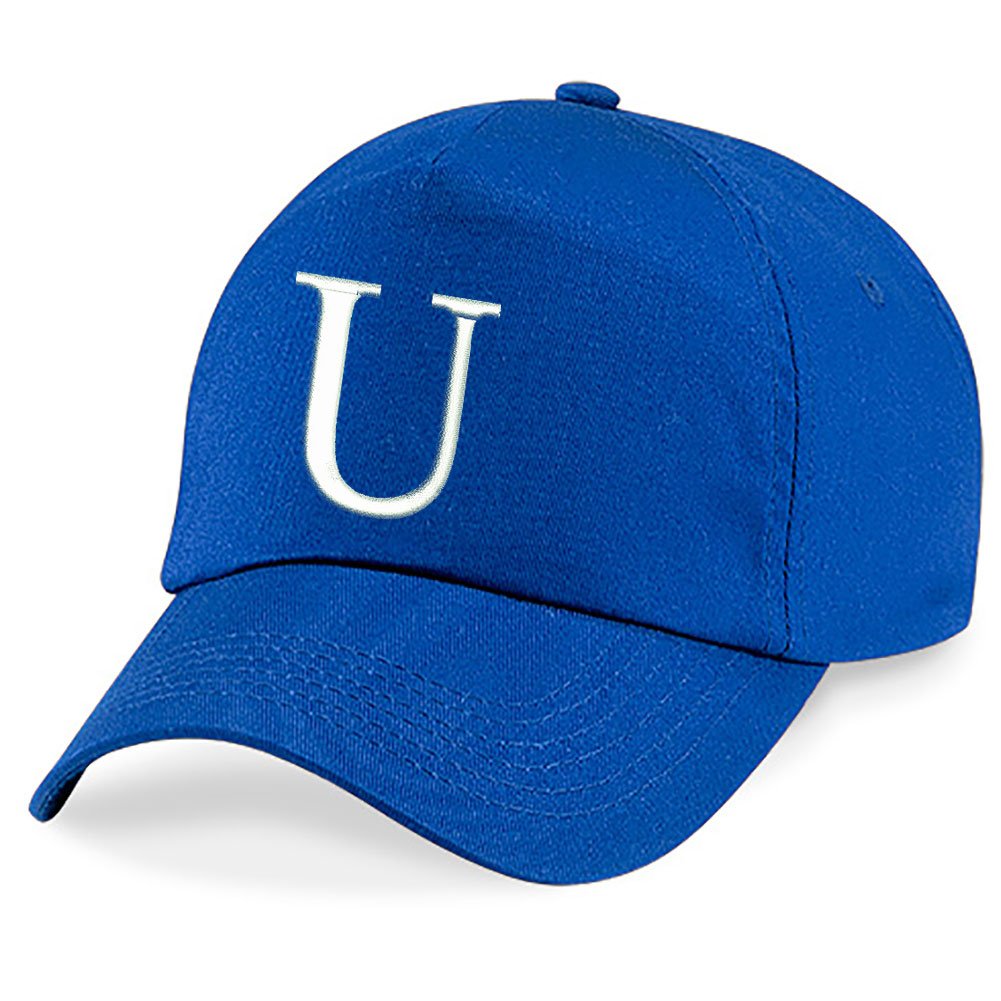 4sold Childrens Embroidery Cotton Summer Sun Hat UV 200 Children School Kids Caps Hat Sport Alphabet A-Z Boy Girl Adjustable Baseball Royal Blue Navy