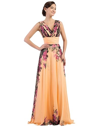 grace karin evening dresses Grace Karin Halter Chiffon Long Bridesmaid Dresses Floor Length main image 1