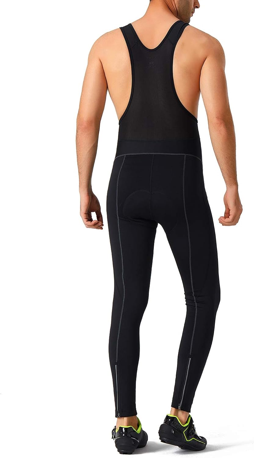Naviskin Men's 3D Padded Thermal Cycling Bib Pants Bicycle Compression Tights: Clothing
