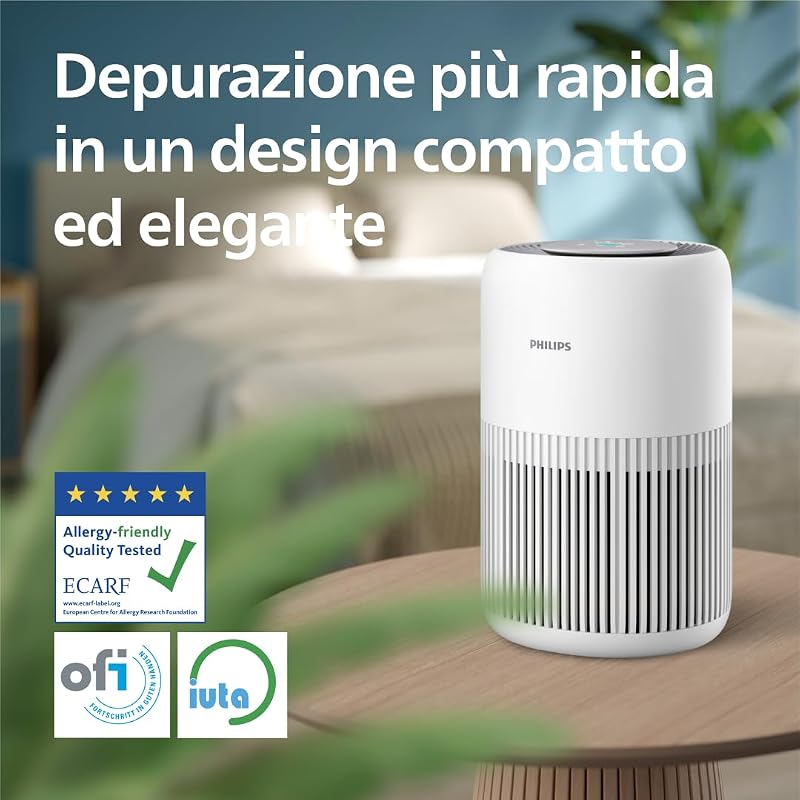 Purificatore d'aria 900, filtro HEPA NanoProtect, 65m² CADR 250m³/h