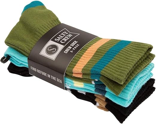 Amazon Com Salty Crew Fish Socks 3 Pack Choose Design Free