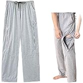 BOYUDZLTD Nephrostomy Bag Pants, Catheter Leg Bag Pants Dual Zip Pockets, Urine Bag Trousers for Foley, Nephrostomy, Ostomy