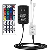 SNKIZN LED Light Strip Remote Controller IR Remote Control Receiver Led Light Adapter Connector Set for Receiver RGB 5050 2835 3528 Strip Lights