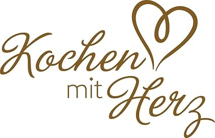 GRAZDesign 620583_40_091 Wandtattoo Küche Kochen mit Herz