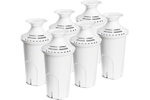 Water Filter Replacement by DESENRUIS Compatible with Brita Water Pitchers and Dispensers, Classic 35557, OB03, Mavea 107007, Reduce Chlorine and Bad Taste, BPA free, Pack of 6