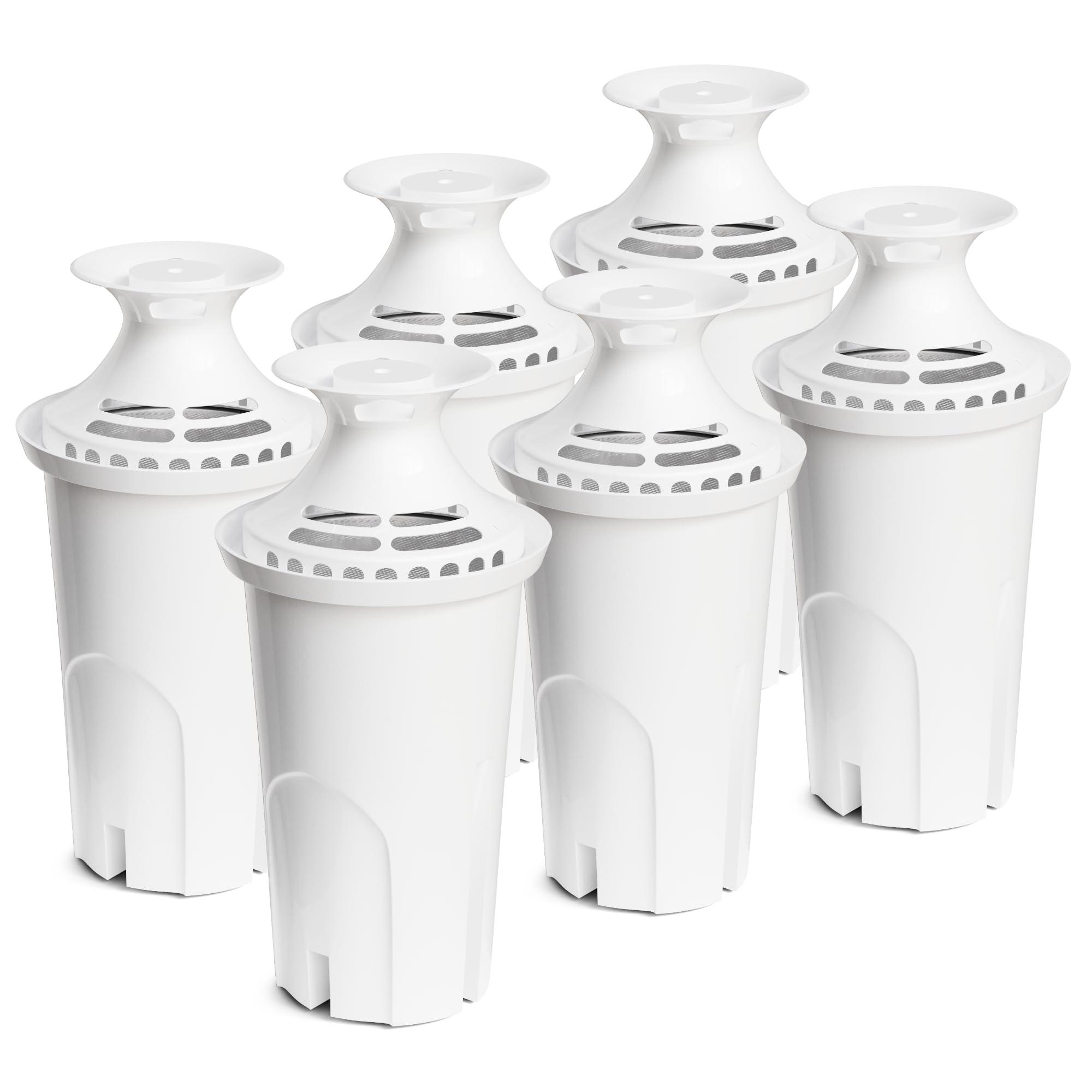 Photo 1 of Water Filter Replacement Compatible with Brita Water Pitchers and Dispensers, by DESENRUIS for Classic 35557, OB03, Mavea 107007, Reduce Chlorine and Bad Taste, BPA free, Pack of 6