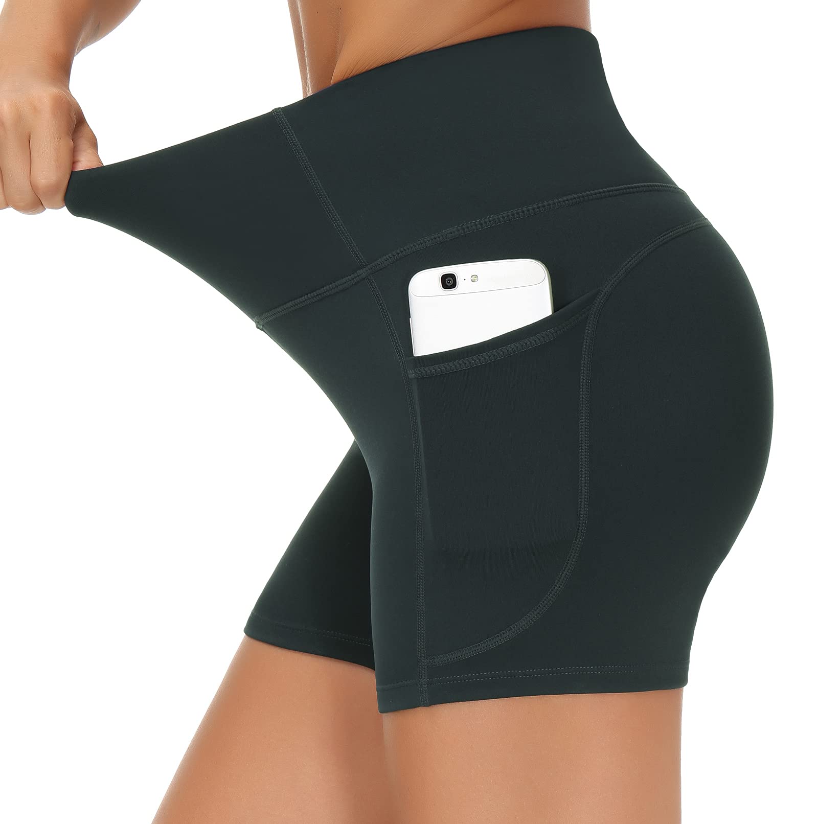 THE GYM PEOPLE High Waist Yoga Shorts for