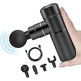 COMFIER Mini Massage Gun, Deep Tissue Massager Gun,USB Charging,Lightweight Portable Percussion Muscle Gun for Athletes,Gifts