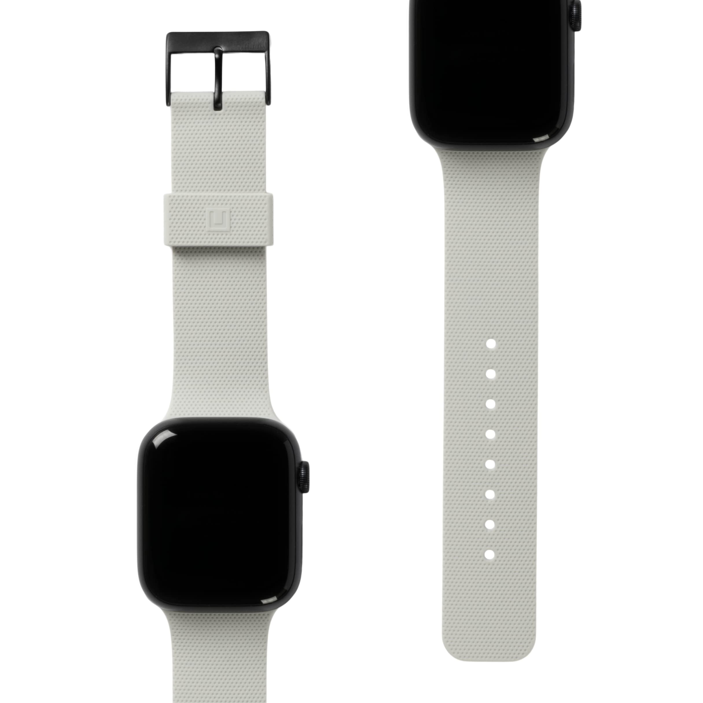 URBAN ARMOR GEAR [U by UAG Compatible with Apple Watch Band 49/46/45/44mm iWatch Series Ultra 3/Ultra 2/Ultra/4-11/SE3/SE2/SE Dot Slim Soft Silicone Adjustable Replacement Strap, Grey โ image 1