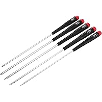 Wiha 26192 Slotted and Phillips Screwdriver Set, 5 Piece