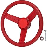 Swing Set Stuff Steering Wheel (Red) with SSS Logo Sticker